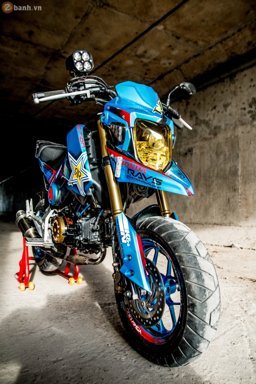 Honda msx độ phong cách hypermotard của biker tiền giang - 2
