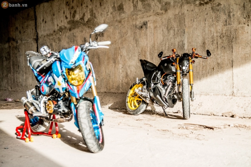 Honda msx độ phong cách hypermotard của biker tiền giang - 12