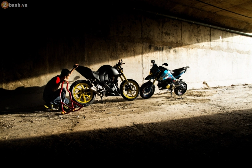 Honda msx độ phong cách hypermotard của biker tiền giang - 14