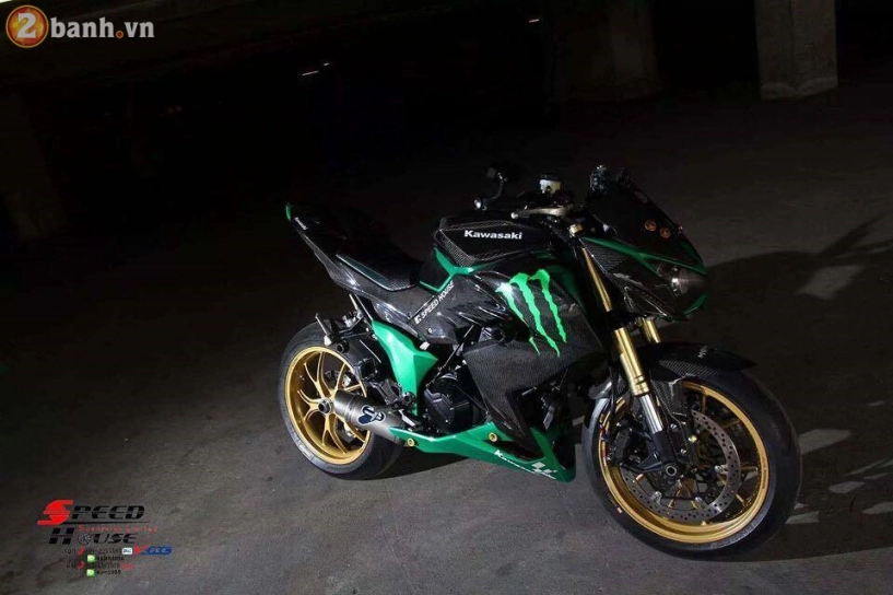 Kawasaki z300 độ siêu khủng với bộ quây full carbon cùng dàn chân một gấp từ ducati 1098 - 1