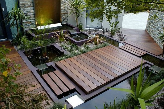 Những kiểu thiết kế sân vườn đẹp với hồ cá bể bơi cây cảnh không thể bỏ qua - 7