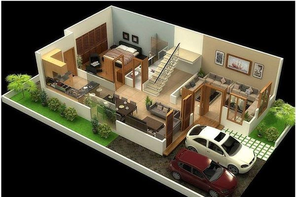 Những mẫu nhà cấp 4 có gác lửng đẹp siêu lòng chi phí thấp - 3