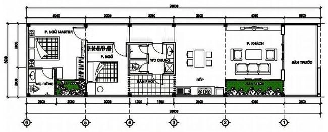 Những mẫu nhà cấp 4 đẹp 5x20 hợp xu hướng lại vừa túi tiền - 2