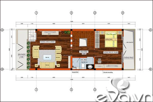 Xây siêu chuẩn 75m2 cho gia đình trẻ - 2