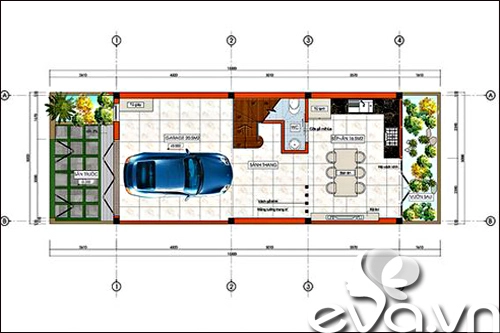 Xây siêu chuẩn 75m2 cho gia đình trẻ - 1