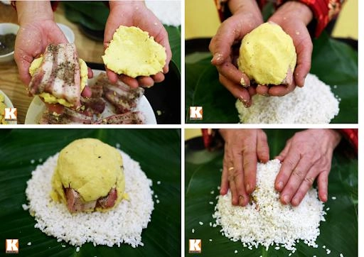 2 cách gói bánh chưng vuông vắn xanh đẹp cả nhà đều khen - 2