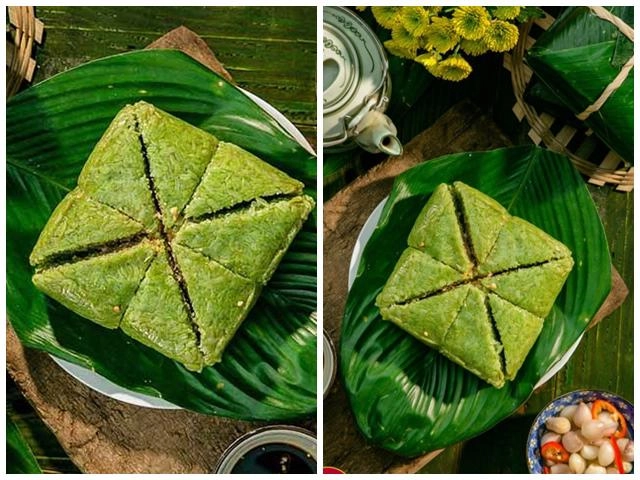 2 cách gói bánh chưng vuông vắn xanh đẹp cả nhà đều khen - 9