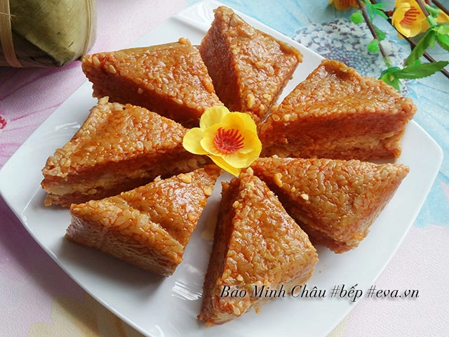 3 cách gói bánh chưng bằng tay khuôn vuông đẹp bánh xanh - 14