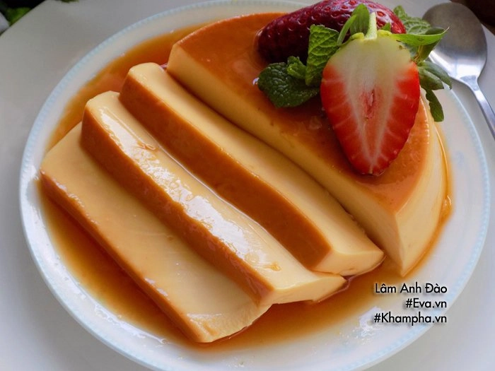 Bánh flan mềm thơm mịn mượt mát lạnh khiến ăn hết rồi cả nhà lại đòi làm nữa - 8