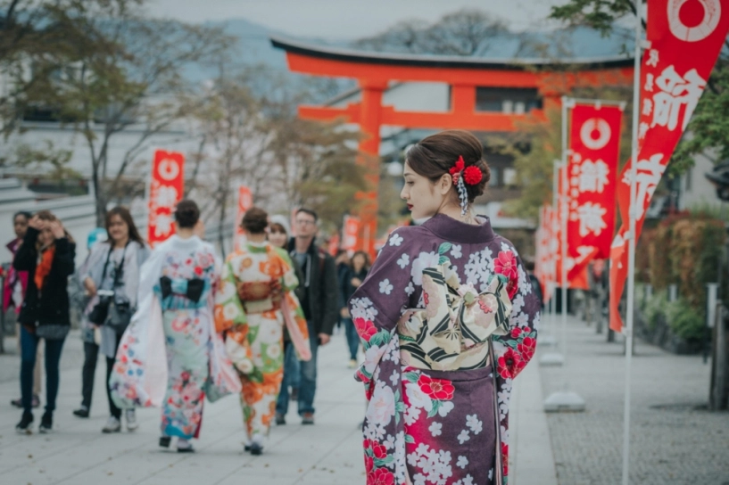 Bảo anh hóa nàng geisha khoe sắc bên hoa anh đào nhật bản - 10