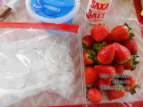 Cách làm mứt dâu tây để uống sữa chua hay làm bánh rất ngon - 1