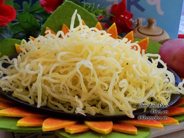 Cách làm mứt khoai tây sợi tuyệt ngon chẳng cần nước vôi trong - 6