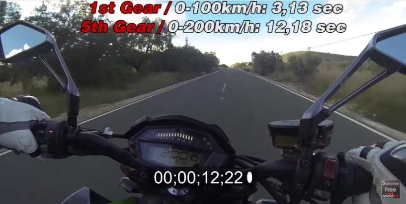 clip test tốc độ thực tế của mẫu kawasaki z1000 mới - 2