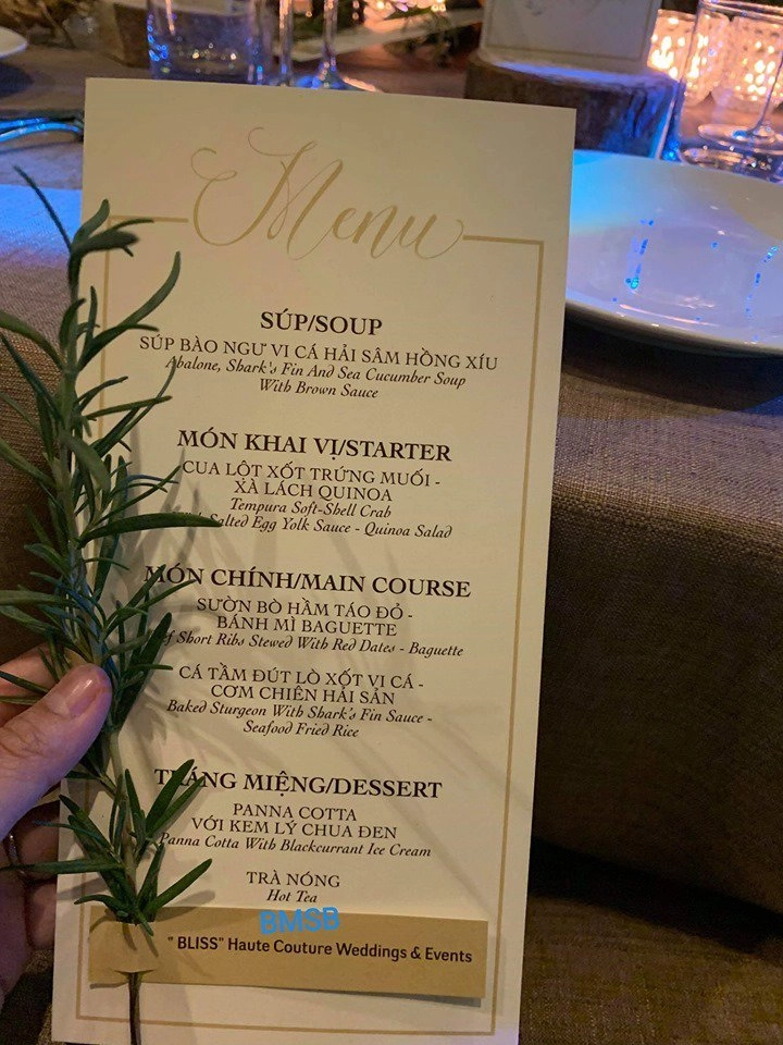 Cỗ cưới lâm chấn khang hoành tráng dân mạng liền nhắc thực đơn nhà cường đôla minh nhựa - 6