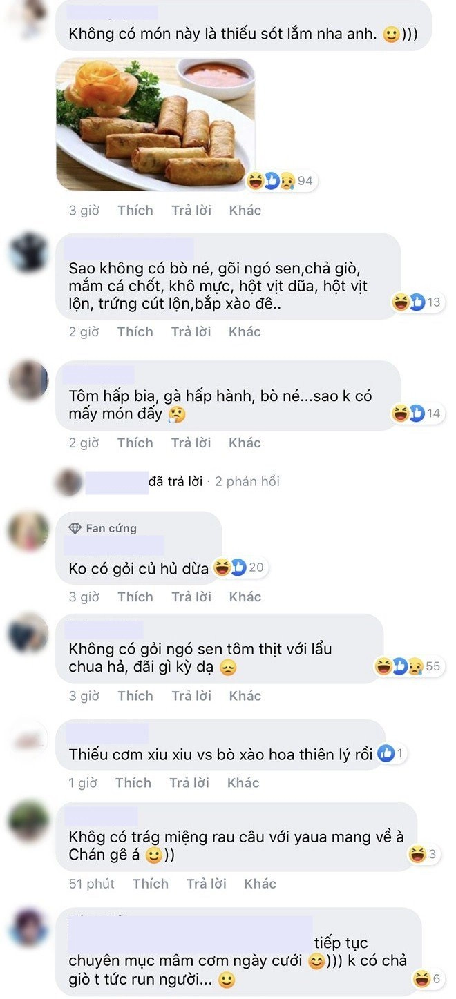 Cỗ cưới lâm chấn khang hoành tráng dân mạng liền nhắc thực đơn nhà cường đôla minh nhựa - 7