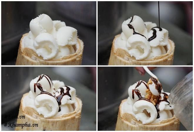 Cô gái thu lượm ve chai mở bán kem dừa thái chỉ 25kphần đầy ú ụ nườm nượp khách qua - 8