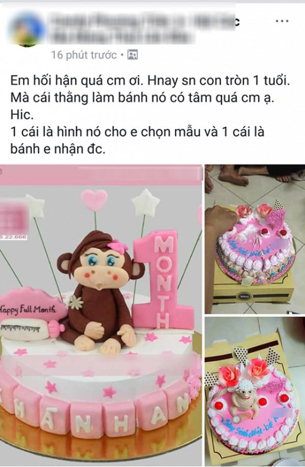 Đặt bánh sinh nhật nhờ viết chữ chúc mừng cô gái sốc toàn tập khi nhận vì chi tiết này - 4