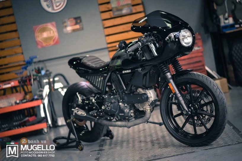 Ducati scrambler khoe thân với vẻ ngoài của một chiếc xế đua cafe racer - 2