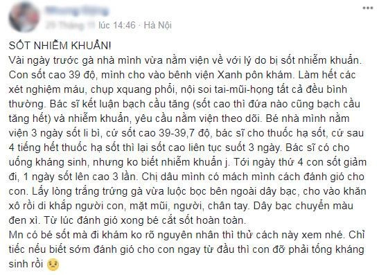 Dùng lòng trắng trứng dây bạc hạ sốt cho trẻ mẹ bỉm sữa bảo hiệu quả bác sĩ nói gì - 1