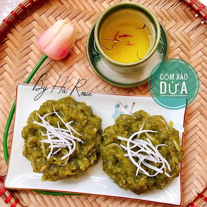 Gái đảm thái bình khoe món cốm xào dừa nhìn thôi đã thấy thèm thuồng - 9