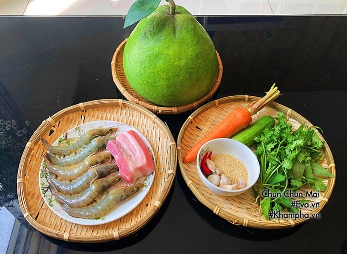 Gỏi bưởi tôm thịt chua ngọt giòn giòn thanh mát tuyệt ngon cho ngày hè - 1