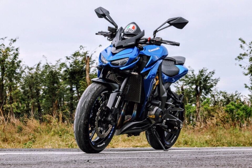 Kawasaki z1000 jet blue đặc sắc của bình dương team - 4