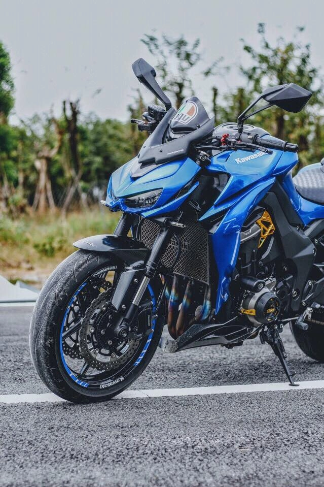 Kawasaki z1000 jet blue đặc sắc của bình dương team - 6