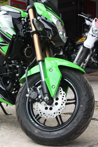 Kawasaki z125 tuyệt đẹp trong bộ cánh xanh 2016 - 3