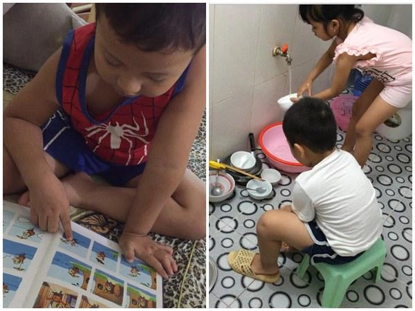 Mẹ hà thành dạy con theo phương pháp montessori bằng chính các đồ vật trong nhà - 4