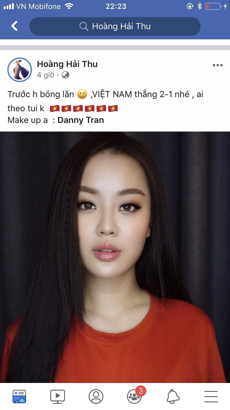 miss tiên tri hoàng hải thu gây bão khi tiếp tục dự đoán đúng tỷ số việt nam - philippines - 2