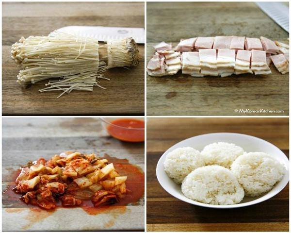 Vợ khéo tay làm cơm rang kim chi cả nhà ăn không kịp nghĩ - 1