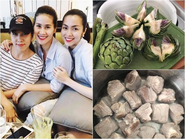 Chẳng cao sang mâm cơm dân dã của thân thuý hà nhìn toàn rau sạch mà thấy đã mắt - 17