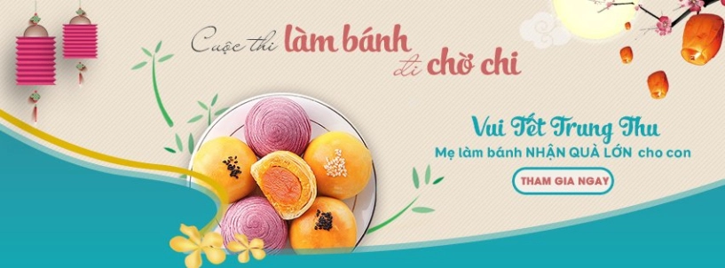 Vui tết trung thu mẹ làm bánh nhận quà lớn cho con - 2
