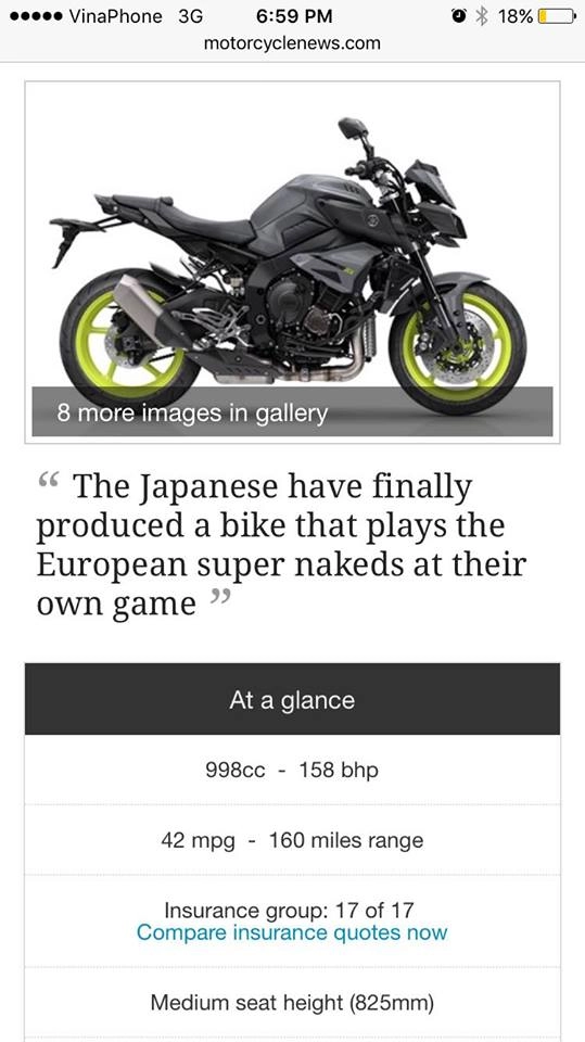 Yamaha mt-10 vs kawasaki z1000 chiến mã nào sẽ là vua naked-bike 2017 - 4