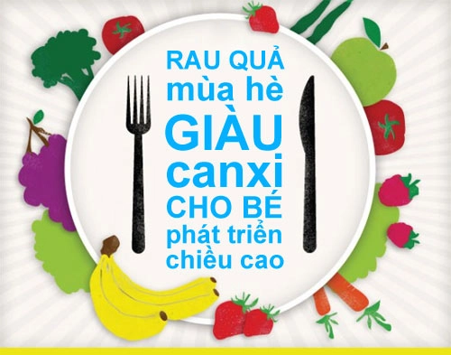 Infographic những loại rau quả giàu canxi nhất cho trẻ - 1