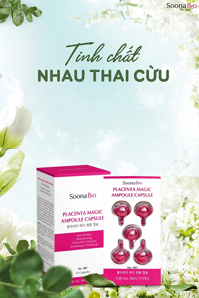 Tinh chất nhau thai cừu - đột phá viên nang trắng da mờ thâm độc quyền mới - 1