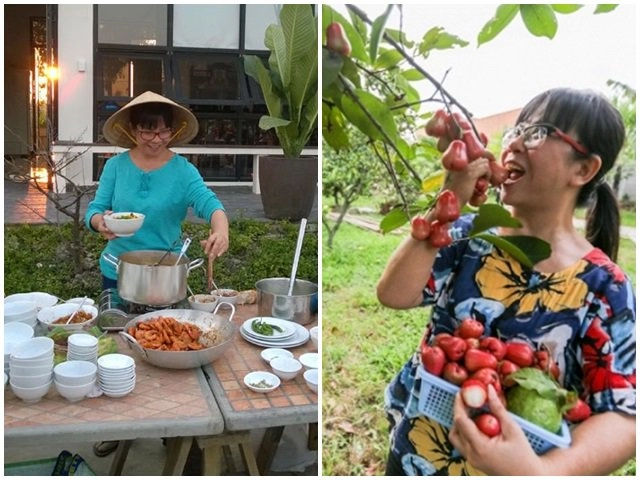 Về việt nam trồng toàn cây đắt giá ca sĩ mỹ lệ thuê người làm không xuể việc trong vườn - 14