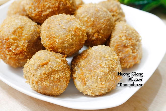 16 mẹ vào bếp làm đãi con món bánh khoai môn chiên xù - 8