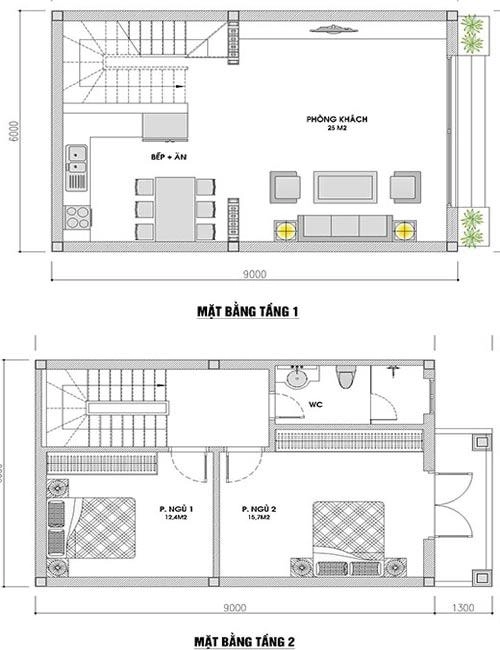 5 mẫu nhà ống 2 tầng mái thái đang được ưa chuộng nhất hiện nay - 10