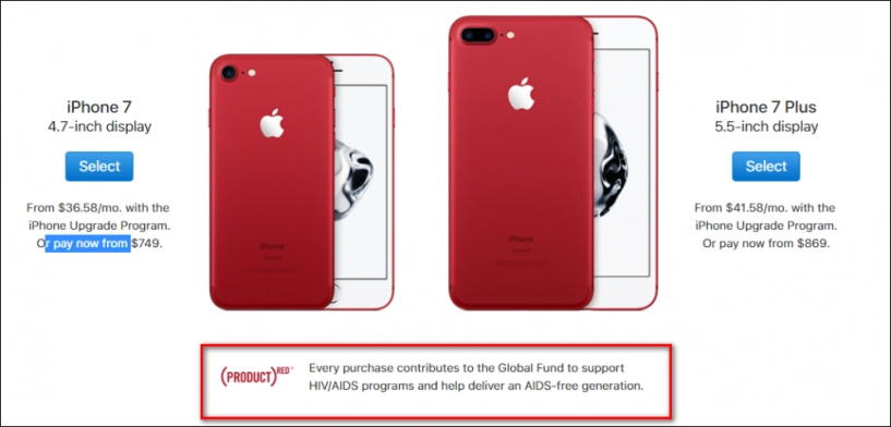 Apple ra mắt iphone 7 special edition đỏ nguyên khối hỗ trợ bệnh nhân hiv aids - 2