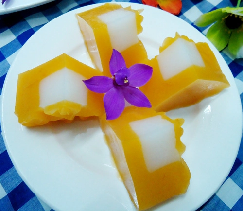 Bánh trung thu rau câu bí đỏ thạch dừa - 8