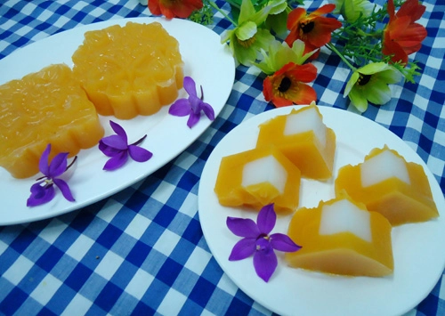 Bánh trung thu rau câu bí đỏ thạch dừa - 9