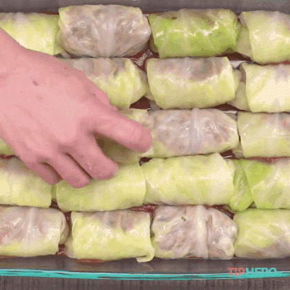 Bắp cải cuộn cơm thịt sốt chua ngọt kiểu này mới ngon - 9
