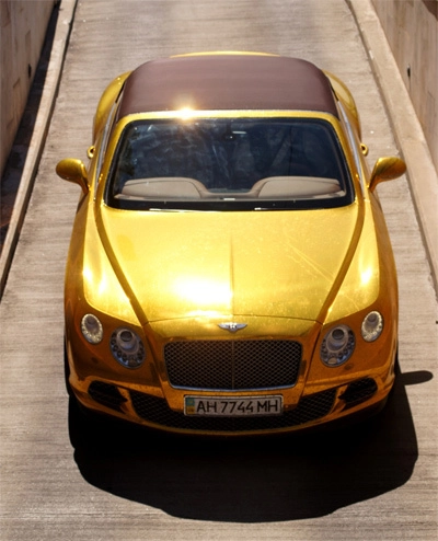  bentley continental gtc mạ vàng ở budapest - 2