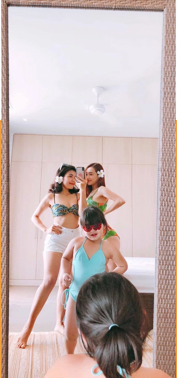 Bình thường toàn ăn vận kín đáo mãi mới thấy nhã phương diện bikini khoe 3 vòng - 1