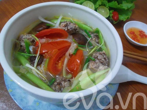 Bún mọc dọc mùng ăn cùng bữa sáng - 10