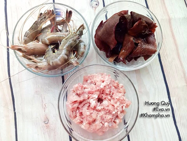 Cách làm bánh khoai lang tím nhân tôm thịt chiên xù giòn ngon - 1