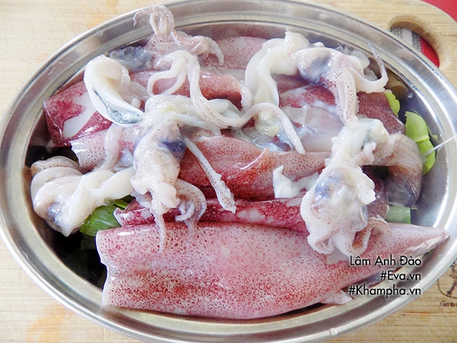 Cách làm mực hấp sả sốt mắm chanh không ăn nhanh là hết - 4