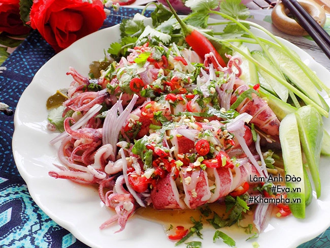 Cách làm mực hấp sả sốt mắm chanh không ăn nhanh là hết - 8