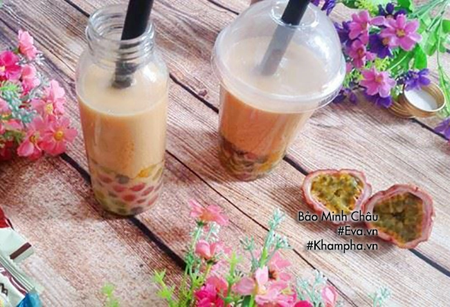 Cách làm trà sữa vị chanh leo vừa thơm vừa mát - 8